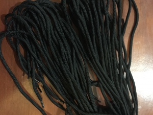 Шнурки круглые  150 см  черный