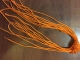 Шнурки тонкие 70 см оранжевые